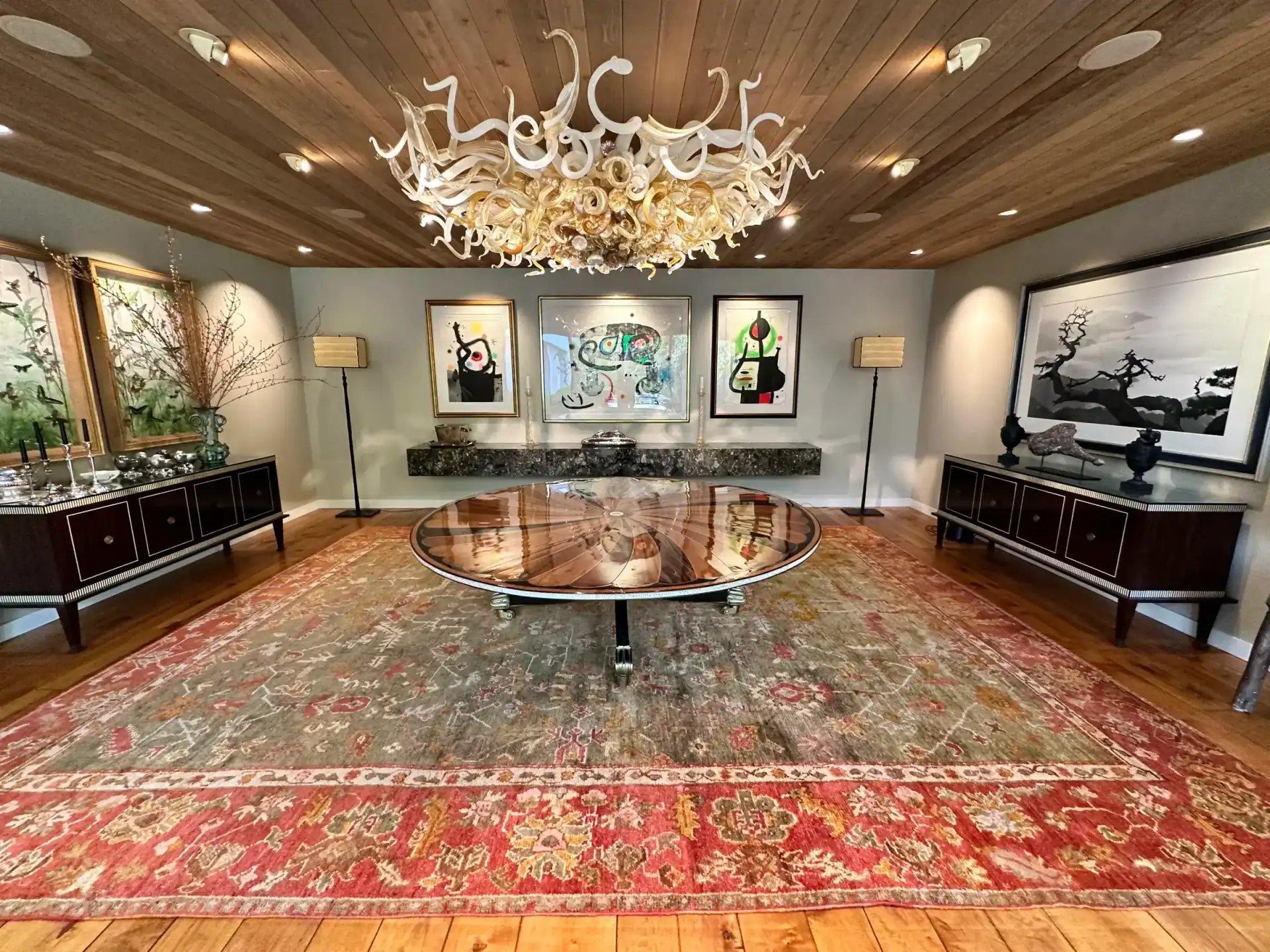 Ahmadi Rug Skokie workshop — hand-washing antique Persian rug