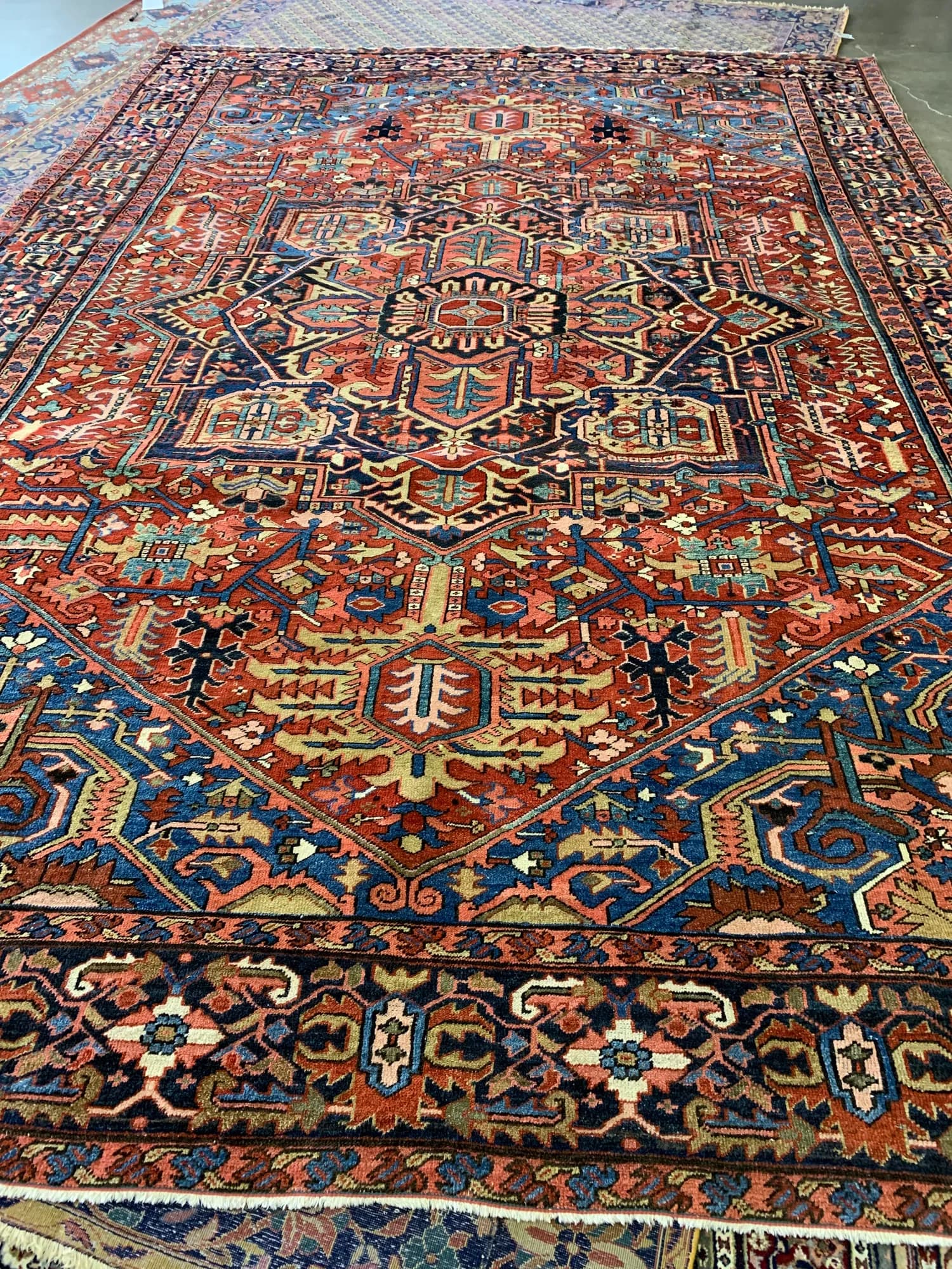 Antique Chinese rug conservation — Ahmadi Rug workshop, Skokie IL